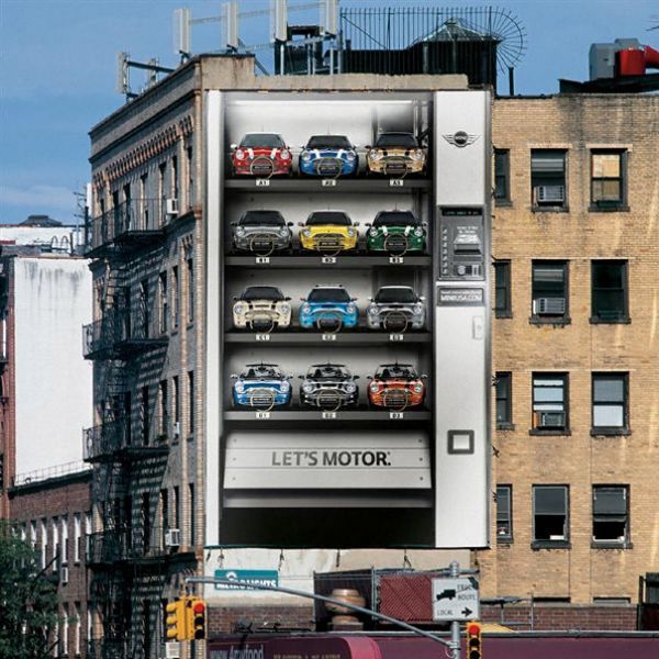 20-ка креативной рекламы на фасадах зданий
